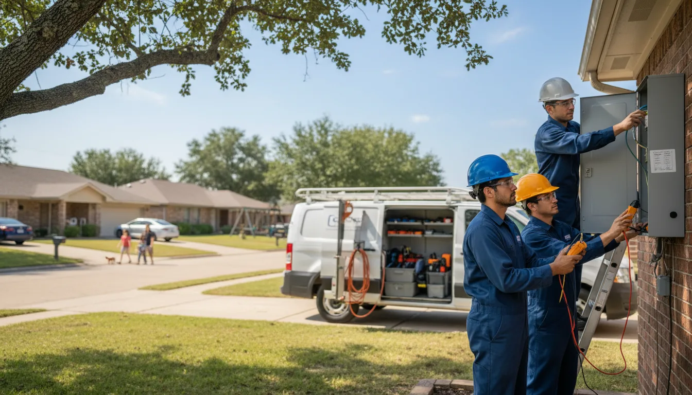 Certified electrician providing emergency electrical services in Quinton, AL